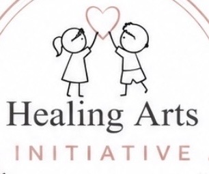 Healing Arts Initiative logo with two children reaching for a heart